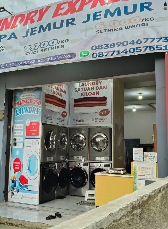 pharma wash laundry express bandung