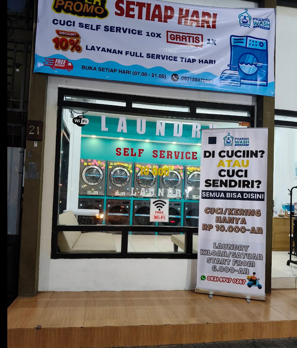 pharma wash laundry express surabaya kutisari